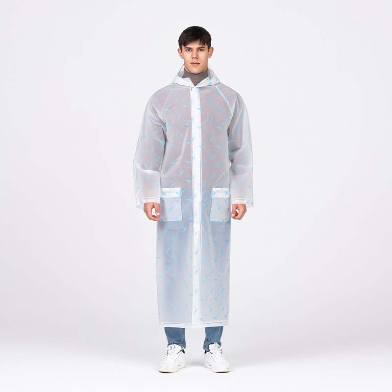 Regenmantel mit verdicktem Löwenzahn-Print