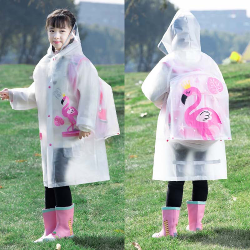 Reflektierender Rucksack-Regenmantel für Kinder