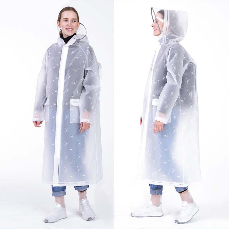 Regenmantel mit verdicktem Löwenzahn-Print