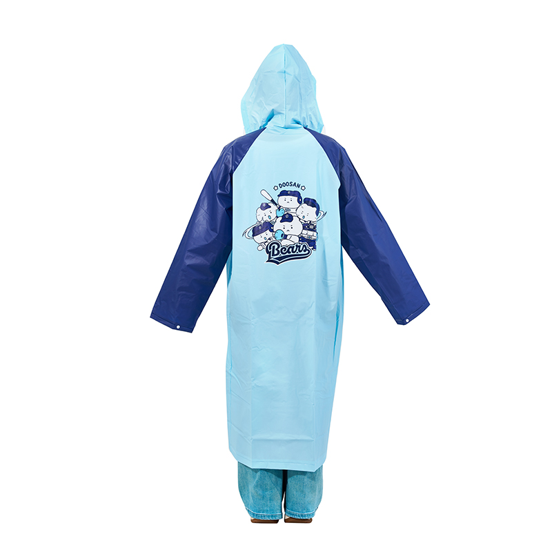 Verdickter, umweltfreundlicher, langer Regenponcho