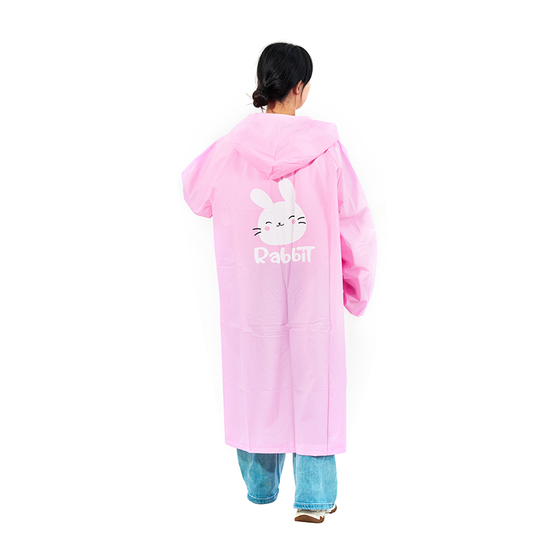 Tragbarer und lockerer langer Regenmantel